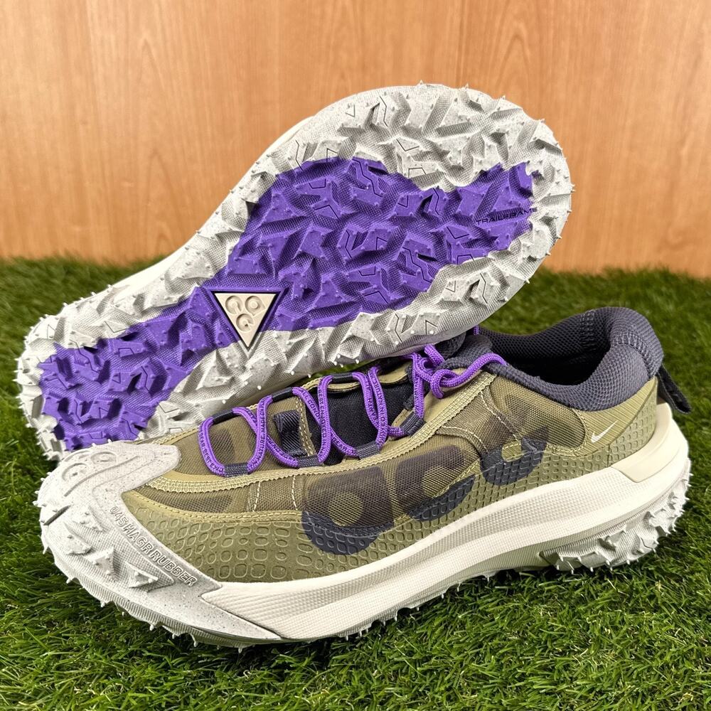 Nike ACG Mountain Fly 2 Low Olive Trail Shoes DV7903-200 Men’s Size 7